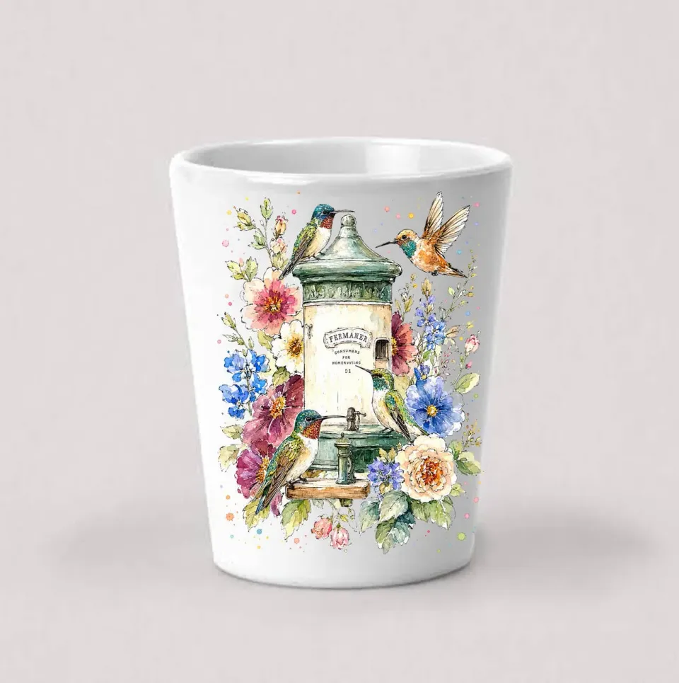 Avery Lane Gifts Spring Hummingbirds shotglas 44 ml