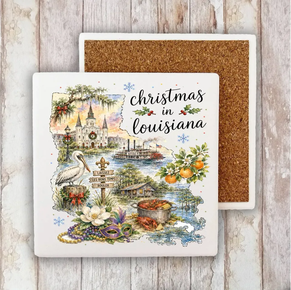Avery Lane Gifts Christmas Louisiana bordskåner sten 10cm