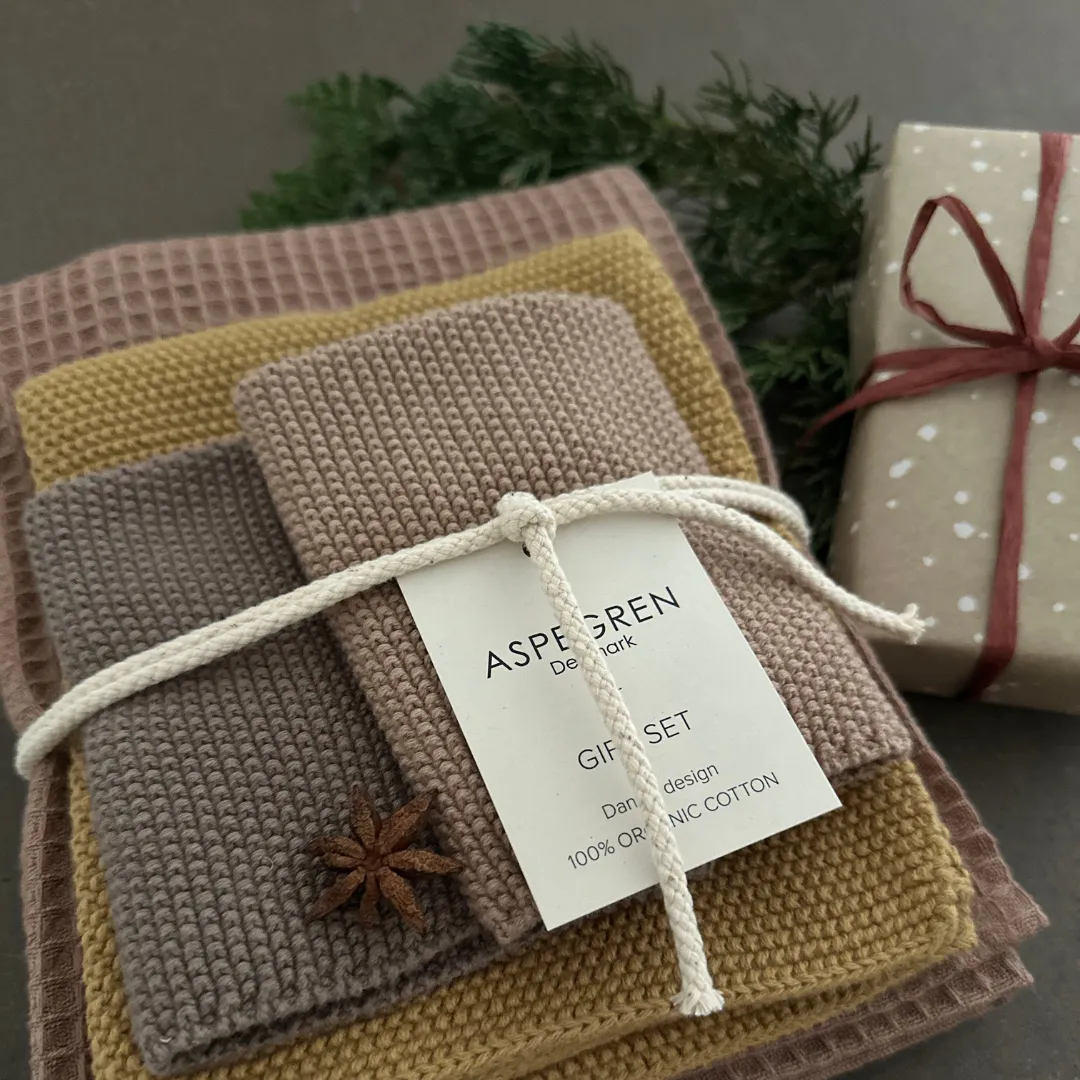 AspEgren Ginger Bread køkkengavesæt 4 dele økologisk