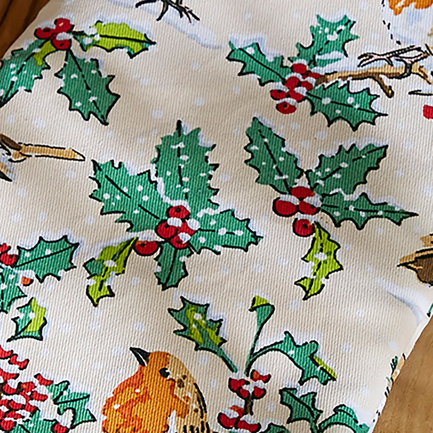 Ulster Weavers Christmas Robins Gauntlet ovnhandske grøn